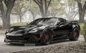 Chevrolet Corvette Z06 on Strasse Wheels (R10 Signature Series) 2018 года